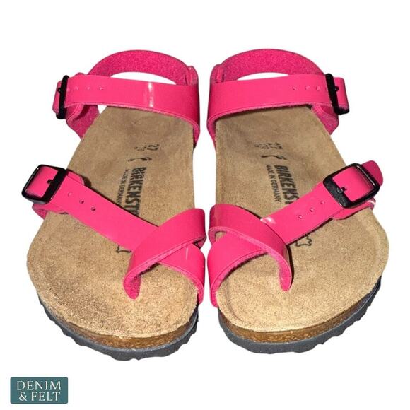 Birkenstock Taormina Kids Sandals Pink Narrow Fit Size 9 US Adjustable Straps - Picture 4 of 10